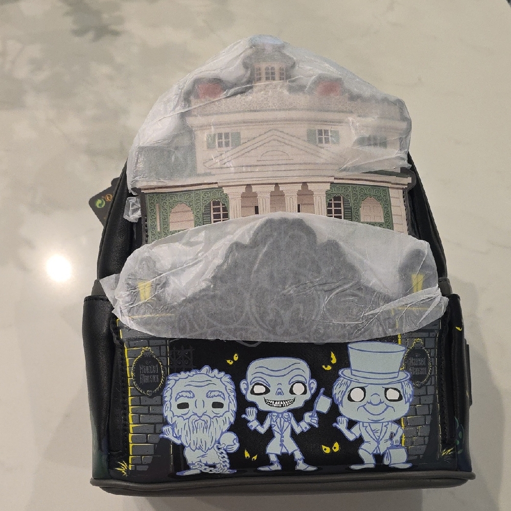 Loungefly Haunted Mansion Hitch Hikers Gate Mini Backpack Nwt